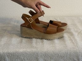 Fifth Avenue Plateau-Sandalen Gr. 40 – Braun