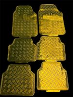 Universal Auto Fußmatten Riffelblech ALU Look 6tlg. Set GOLD