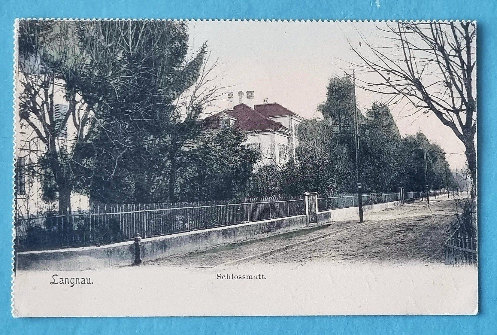 Cartoline postali: Langnau - Schlosmatt - 1906 – Usato da Rothrist venduto da RROENK