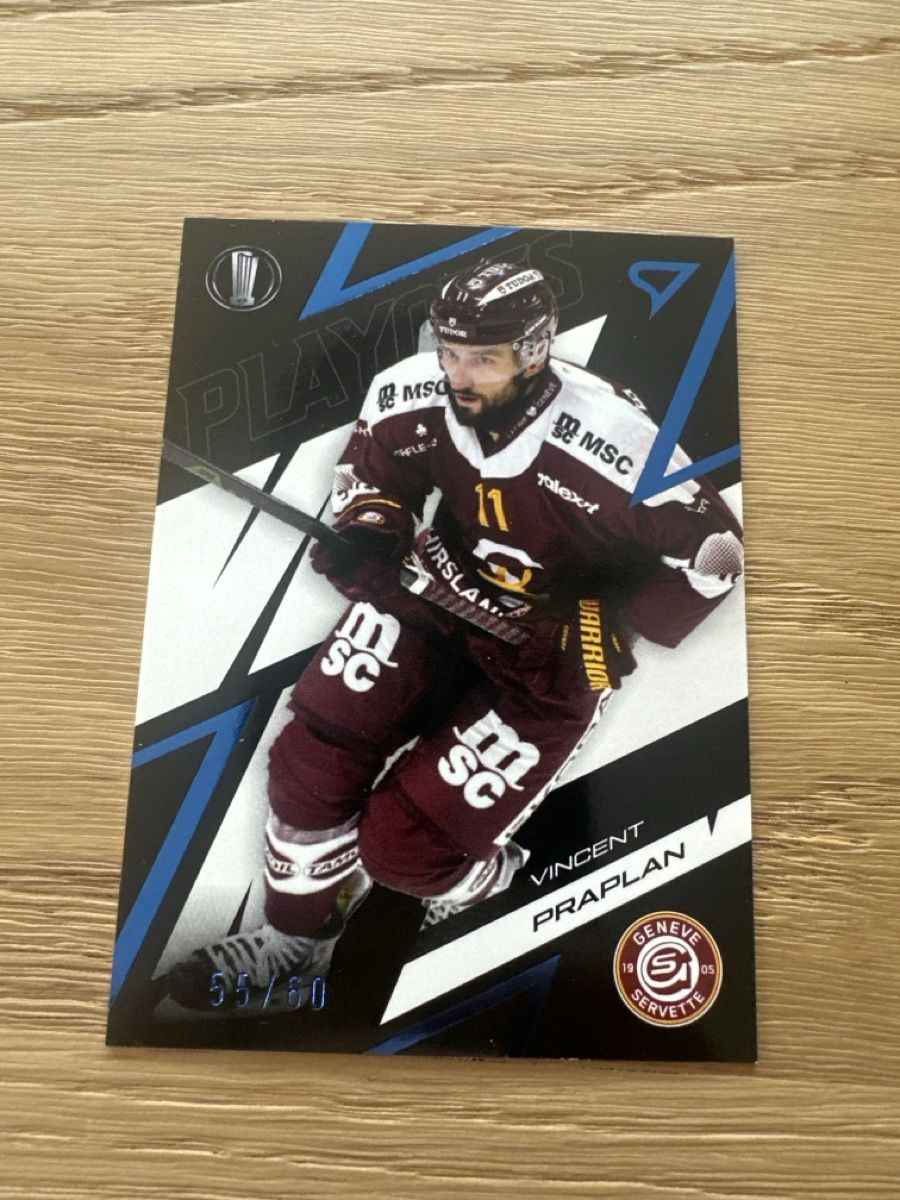 Sportzoo Carte collezionabili: Sportzoo Playoffs Vincent Praplan – Nuovo (secondo la descrizione) da Ueberstorf venduto da Schmuedi1