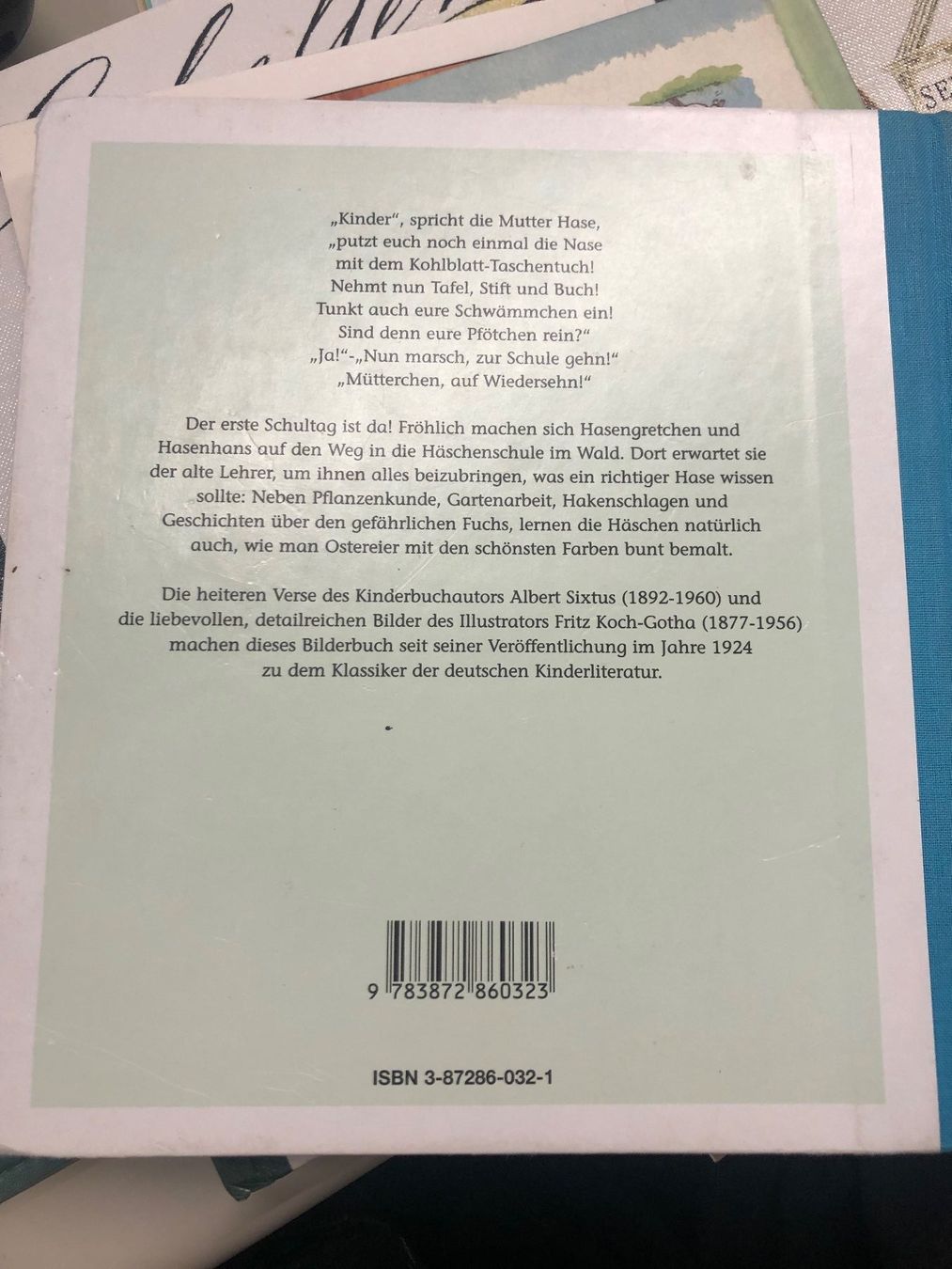 Libri: Bilderbuch "Die Häschen-Schule" - Hahn's Verlag – Usato da Pratteln venduto da Dollshop 1