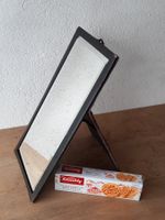 sehr dekorativer antiker Spiegel geschliffenes Glas Tischmod