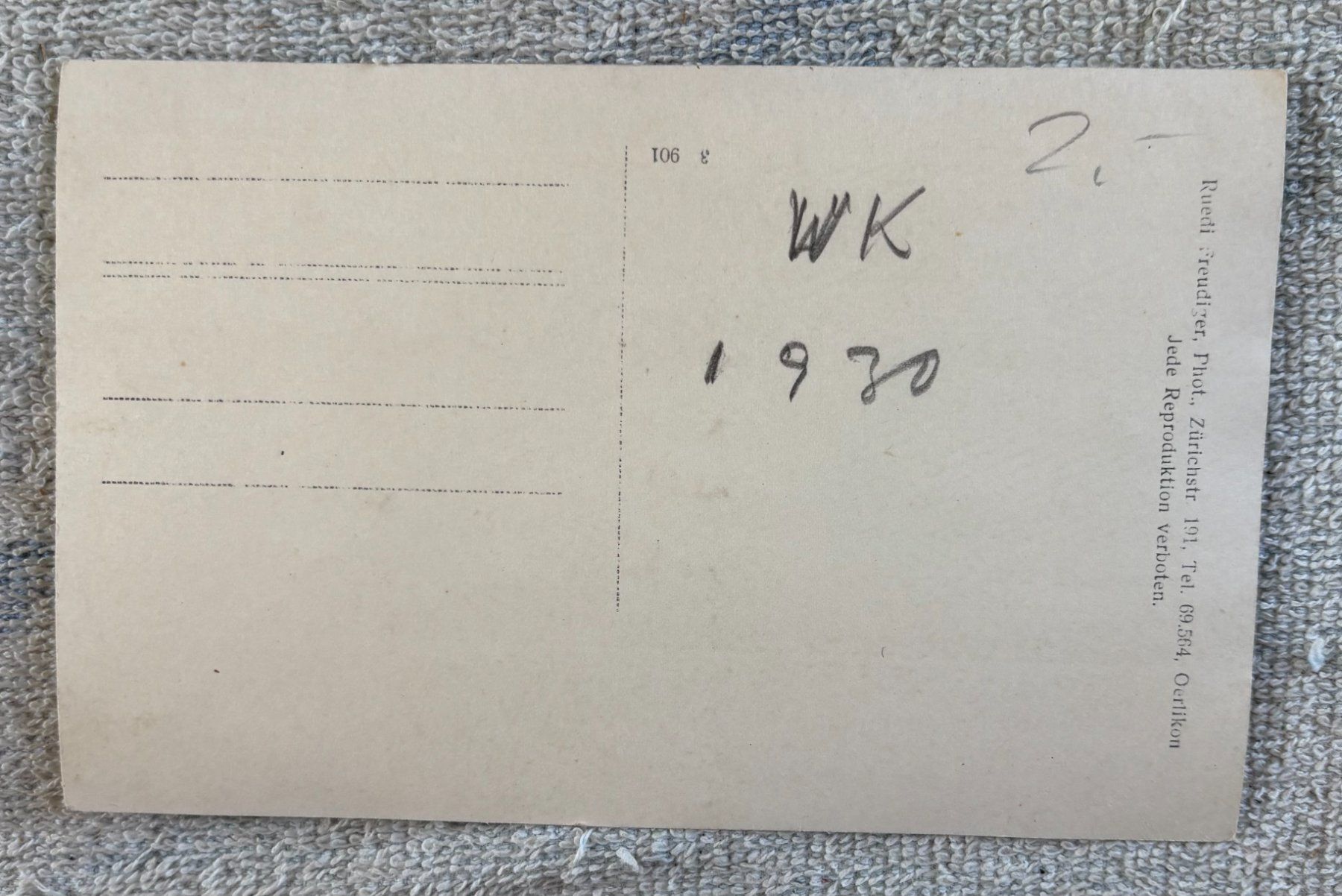 Cartoline postali: SCHWEIZER ARMEE WK 1930 – Usato da Ostermundigen venduto da Heavenmaus75 1