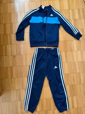 Adidas Trainingsanzug blau Kinder Grösse 5-6 Y