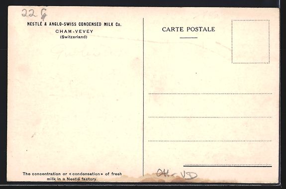 Cartoline postali: Cham-Vevey, Nestlé, Anglo-Swiss Condens – Usato da Berlin venduto da bartko-reher 1