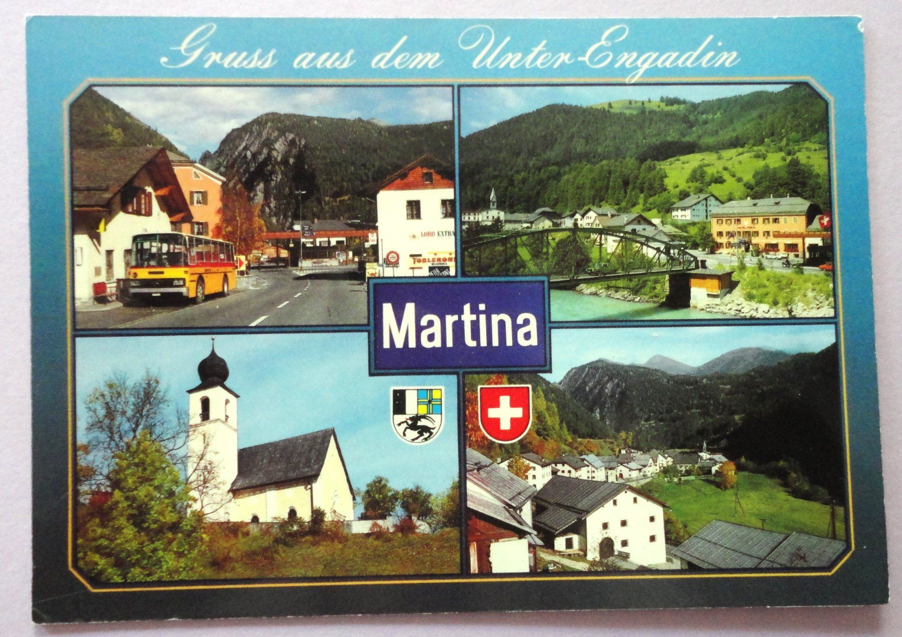Ansichtskarten: Martina im Unter-Engadin – Defekt aus Fétigny von Billy2miny