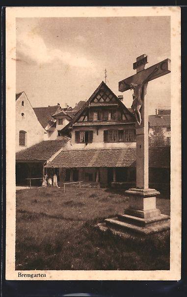 Cartoline postali: Bremgarten im Aargau, Ortspartie mit Gra – Usato da Berlin venduto da bartko-reher
