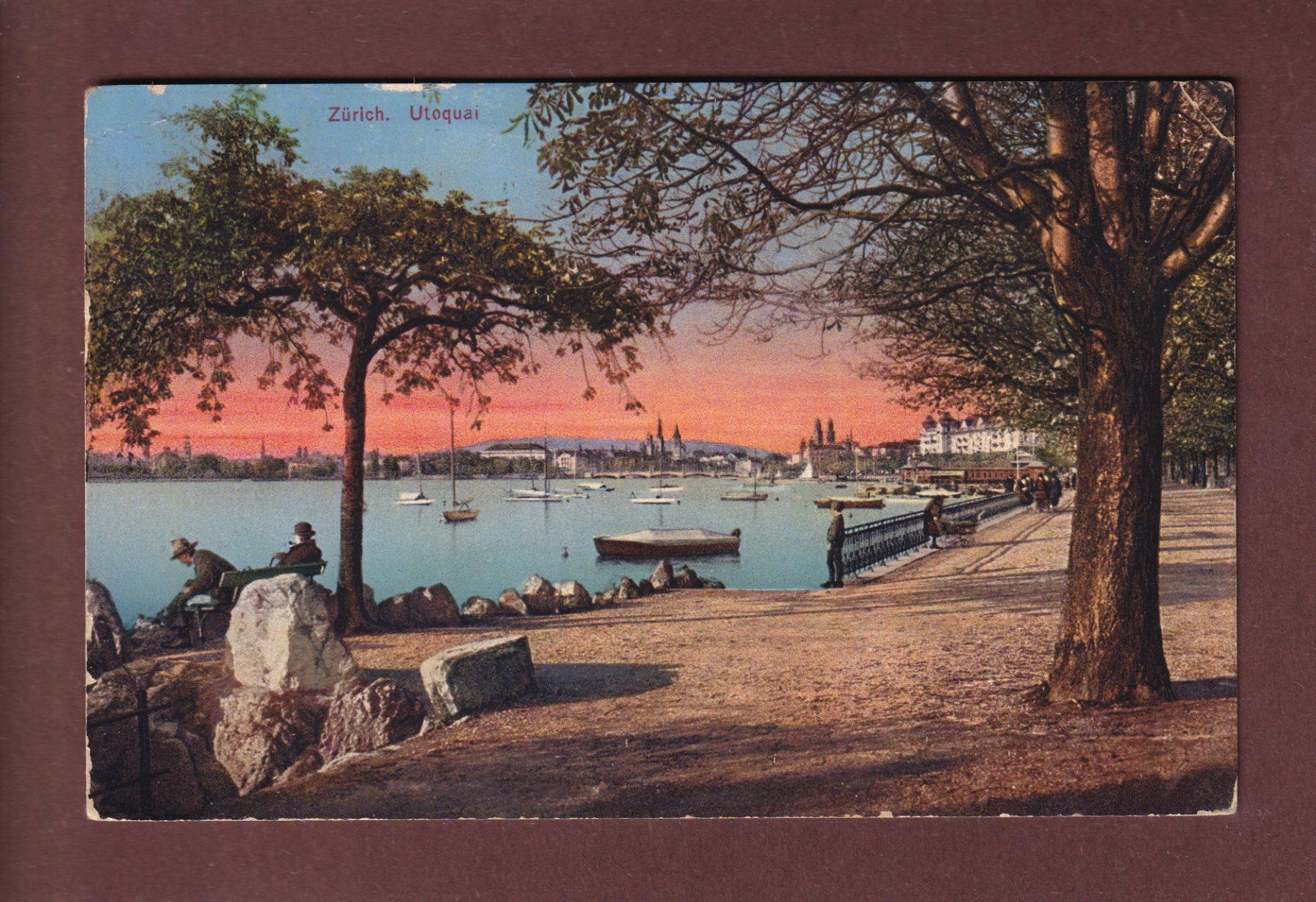 Cartes postales: ZÜRICH - Utoquai - 1928 – D'occasion à Pully par nicecards-shop