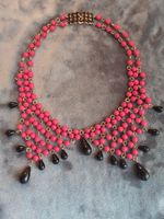 Vintage raffinierter Perlenkragen Kette Collier, 60er Jahre