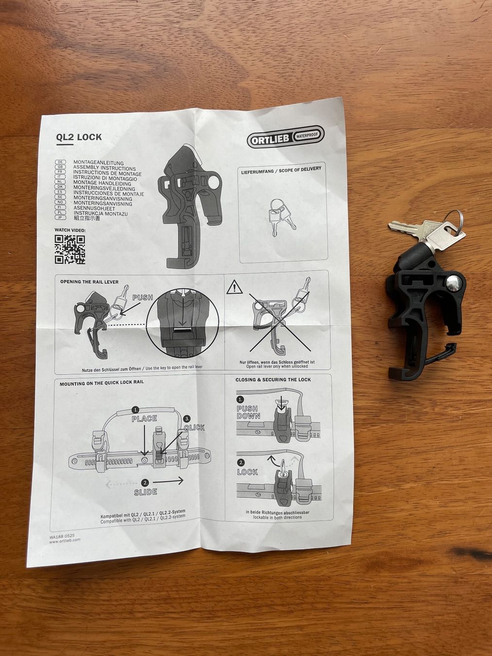 Ortlieb Pezzi di ricambio: Ortlieb  QL2 LOCK Schloss – Nuovo (secondo la descrizione) da Luzern venduto da Bubumarkus