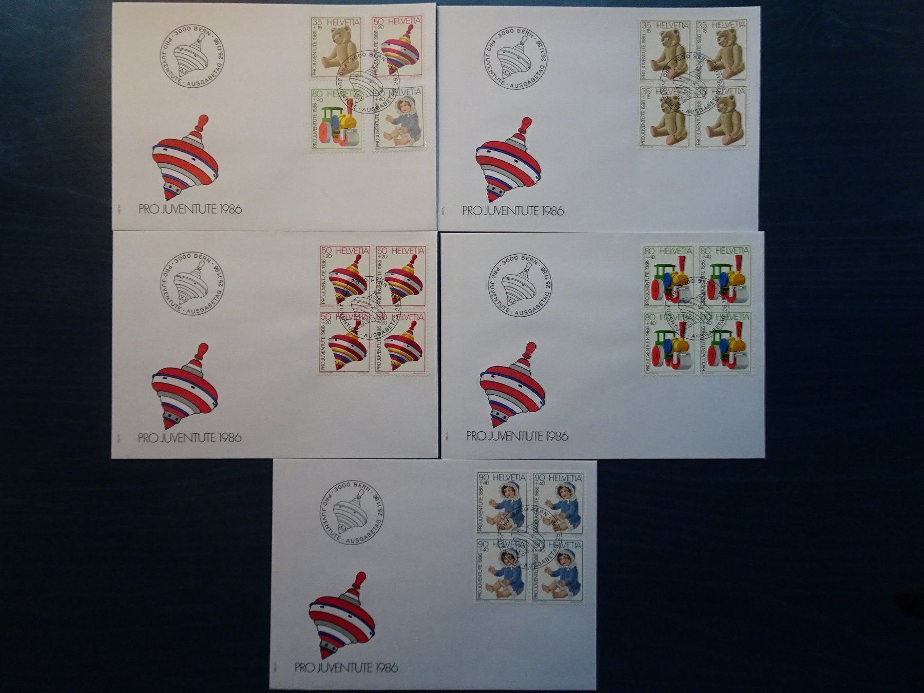 Alle Briefmarken: PJ 1986 – Neu (gemäss Beschreibung) aus Aadorf von Chnorli-Furz