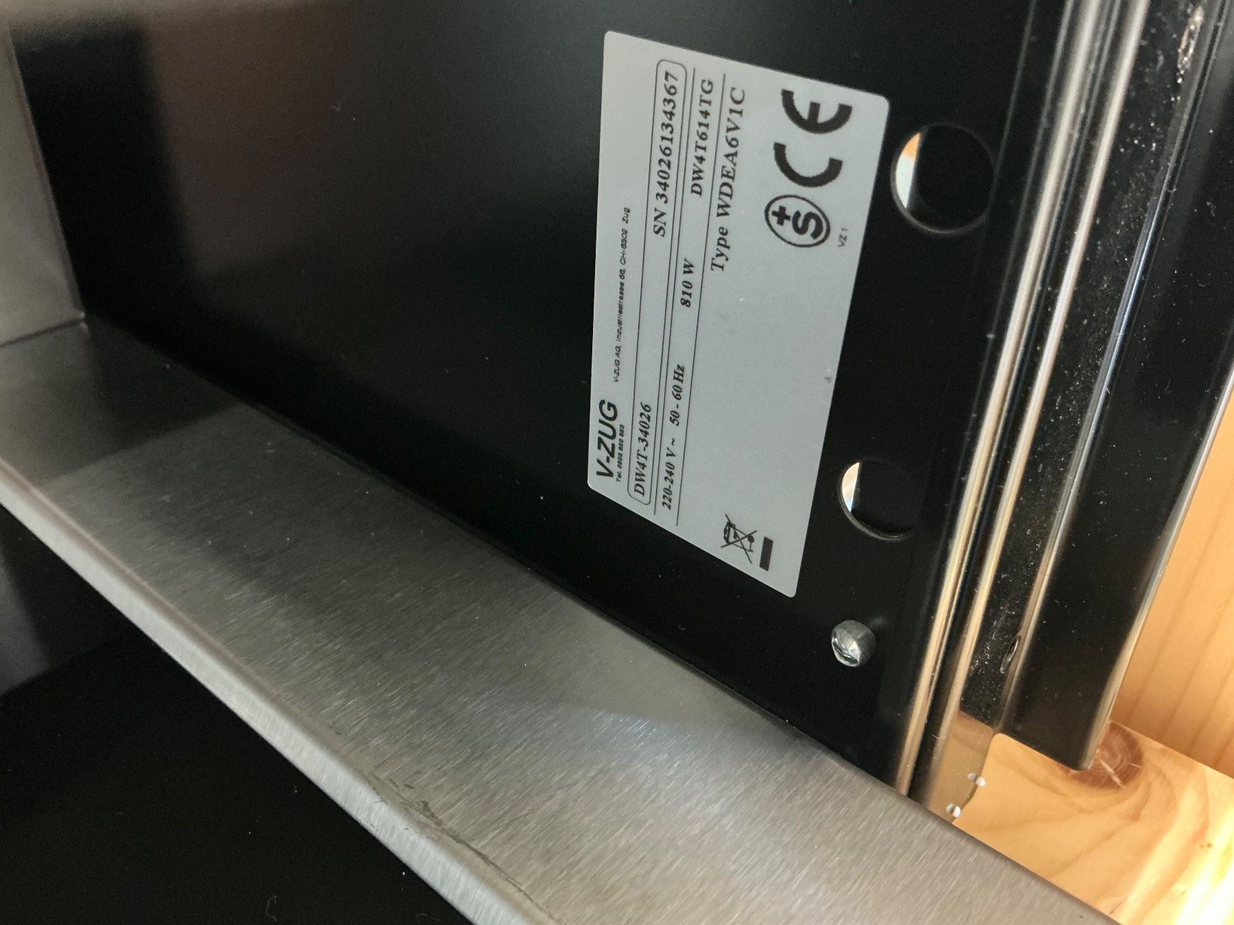 V-Zug Küchengeräte: WarmingDrawer V4000 14 – Gebraucht aus Zug von Bauteile-Zug 5