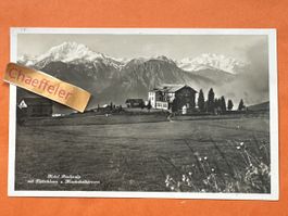 Hotel Riederalp mit Fletschhorn u. Mischabelhörner
