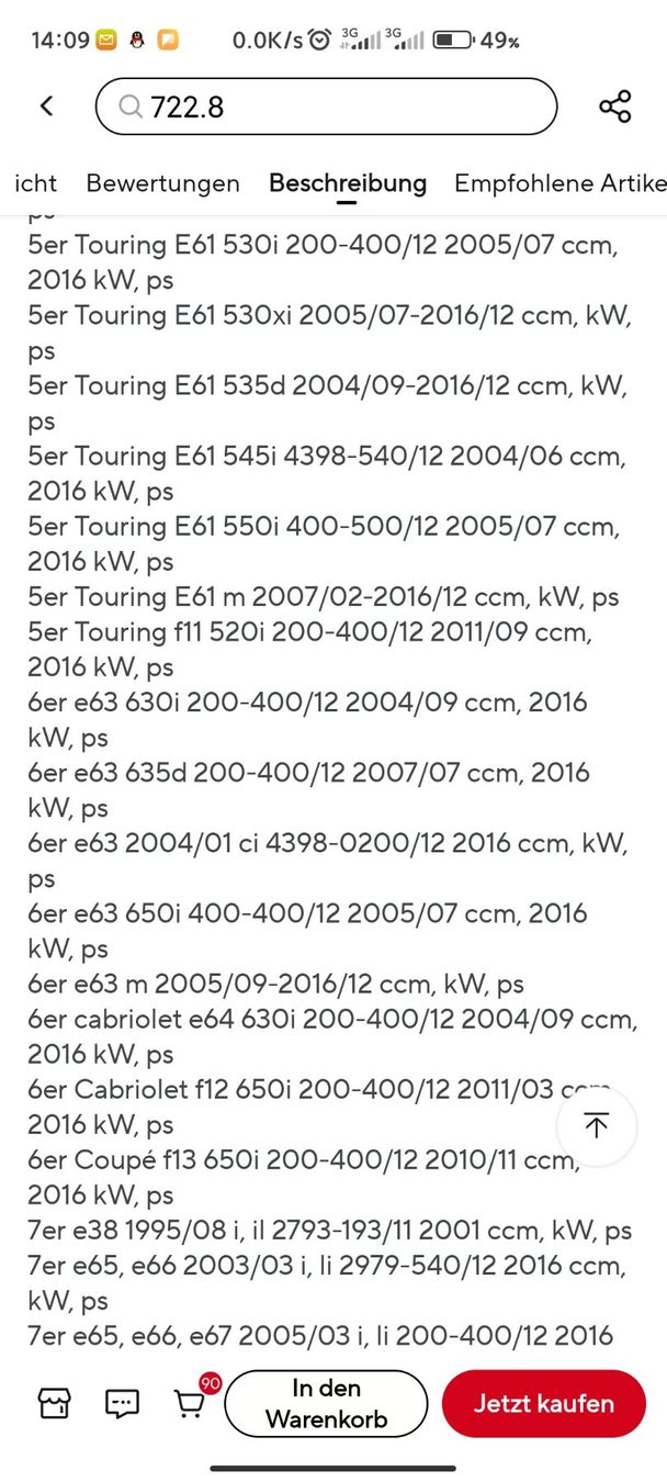 BMW Tutti pezzi di ricambio auto: Wassertemperatur – Nuovo (secondo la descrizione) da Biel/Bienne venduto da johnychen63 3