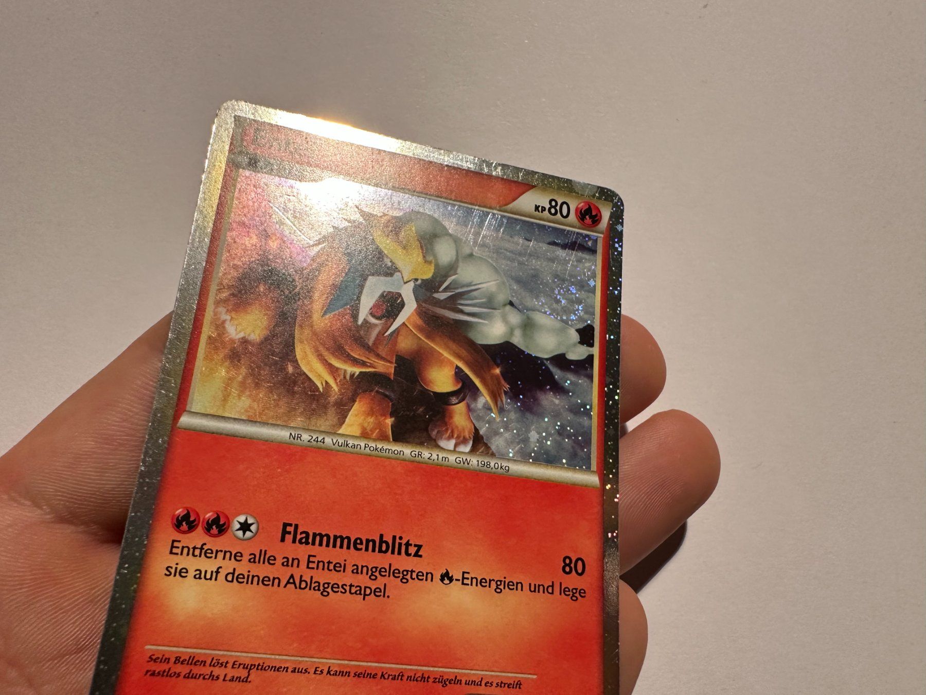 Pokémon Carte collezionabili: Entei holo HGSS Promo DE – Usato da Hagendorn venduto da Pokecollectorch 5