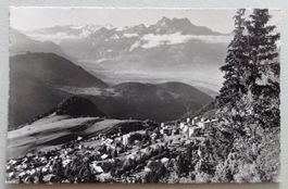 Leysin, les Dents du Midi et la plaine du Rhône
