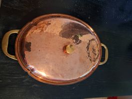 Kupferpfanne oval