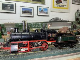 Lokomotive KBN 42072 mit Tender Spur 1 ! Antik sehr selten