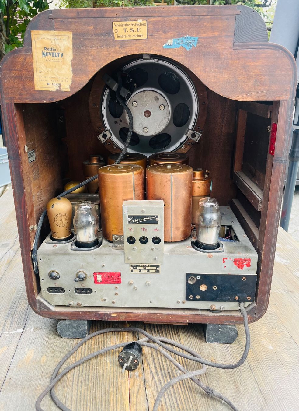 Philips Radio: Philips 630A Super Inductance 1932 – Usato da Moudon venduto da Mathor 2