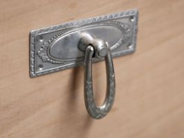 antiker Jugendstil Fallgriff / Zugring
