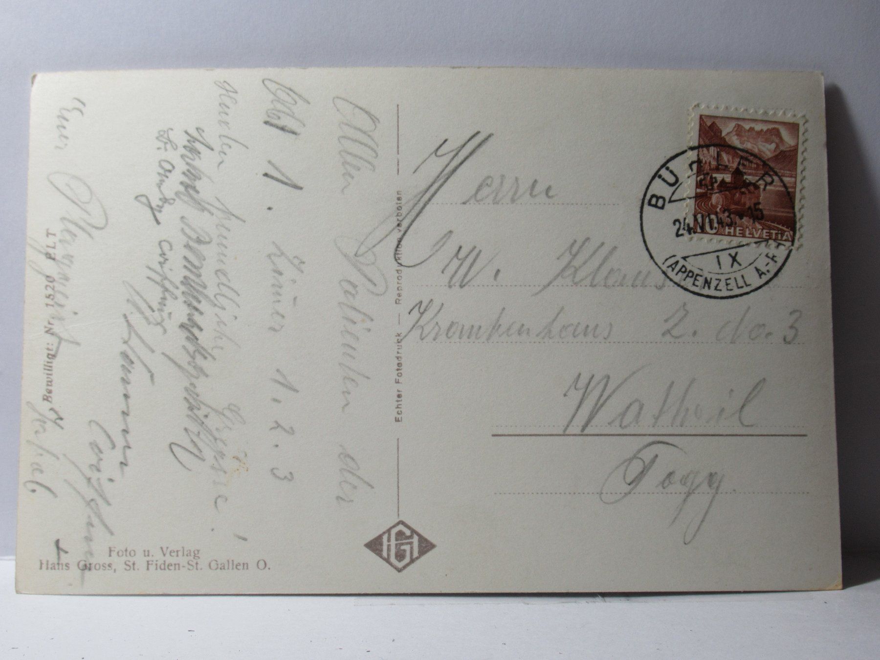 Ansichtskarten: Appenzell , Trachten – Gebraucht aus Grenchen von Bluemchen1900 1