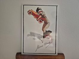 Emailschild Mercedes Benz Oldtimer Werkstatt Emaille Schild