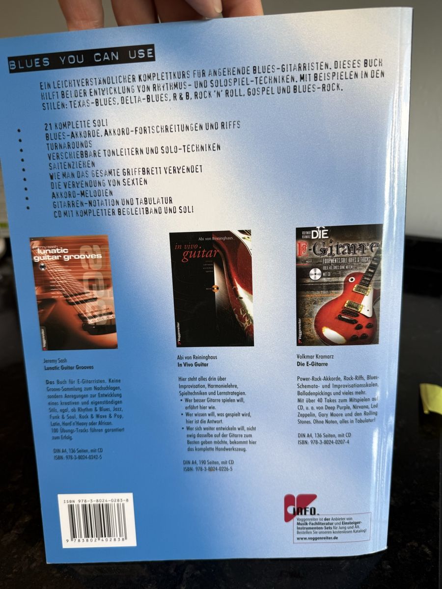 Bücher: Blues Gitarrenbuch mit CD – Gebraucht aus Wädenswil von fassli11 1