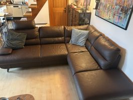 Ecksofa dunkelbraun gebraucht