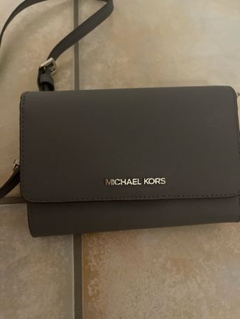 Michael Kors Tasche grau Damen Leder/ Wildleder
