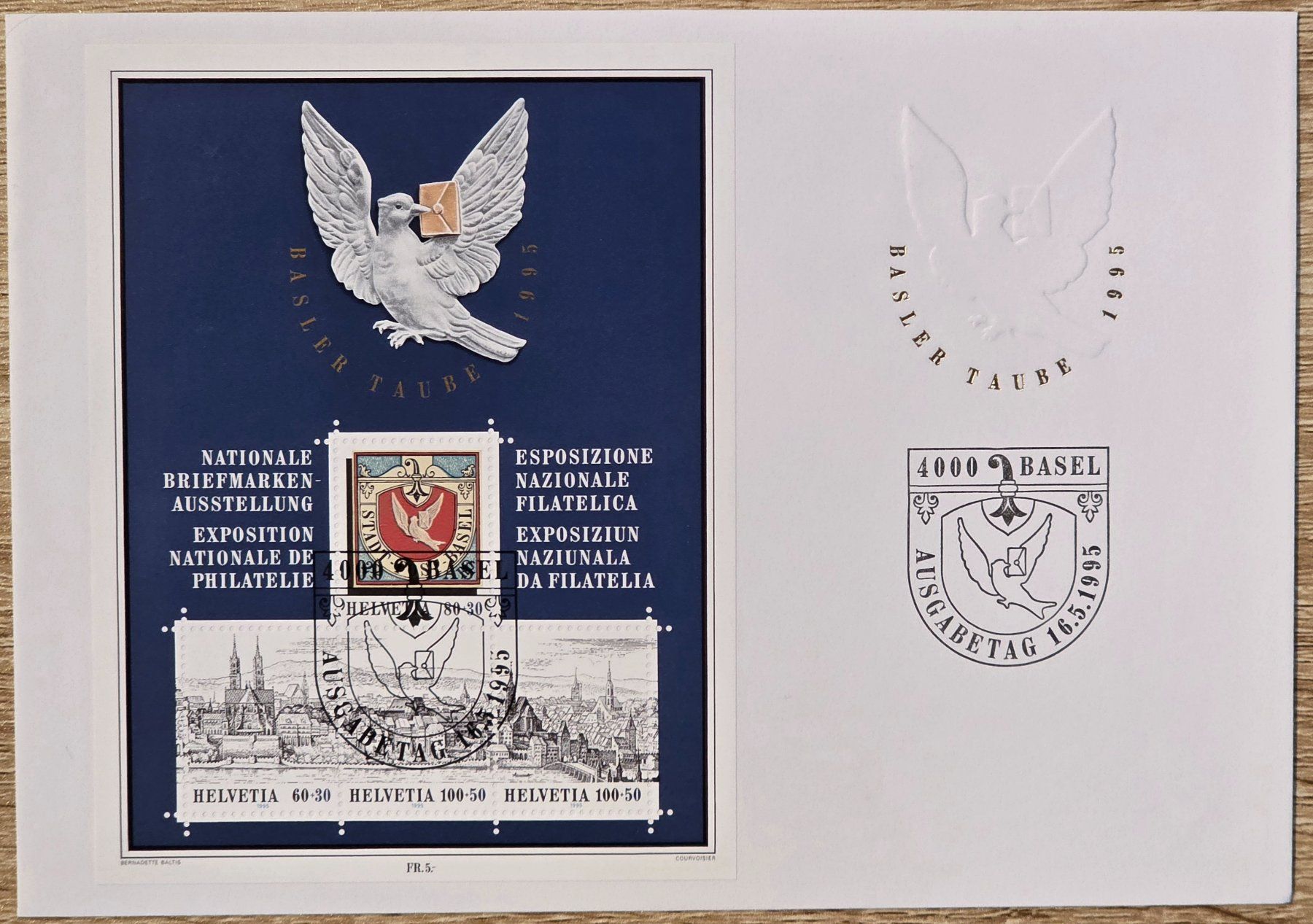 Alle Briefmarken: Blocco "Bausler Taube" 1995 – Neu (gemäss Beschreibung) aus Rohrbach von lod_m58r
