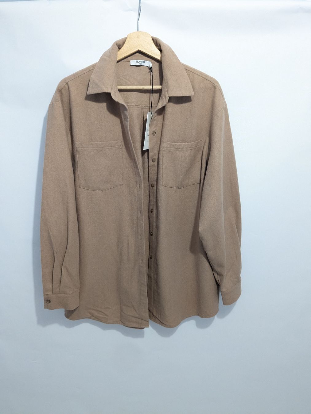Camicette: NA-KD Wollhemd Gr. 38 Beige – Nuovo (secondo la descrizione) da Rorschach venduto da olg_5qq2 2