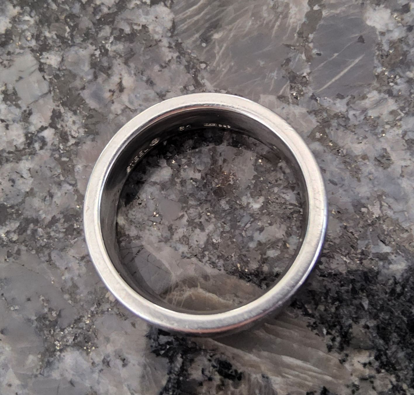 Anelli: Stilvoller Edelstahl Ring, Grösse 61 – Usato da Diegten venduto da ayla2009 3