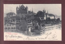 LAUSANNE - Tunnel et Château - 1902