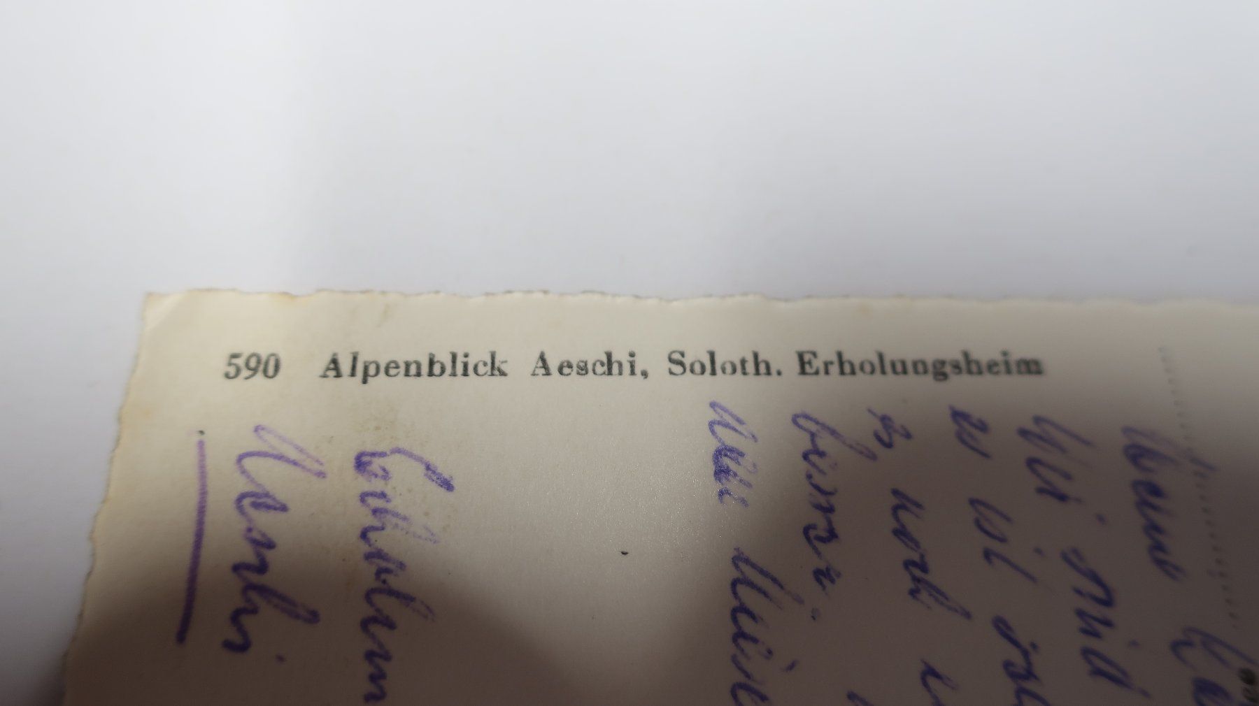 Cartoline postali: Alpenblick Aeschi Soloth. Erholungsheim – Usato da Cormoret venduto da Pascalll2001 5
