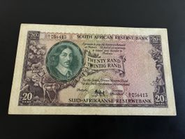 SOUTH AFRICA 20 Rand 1961, P-108a