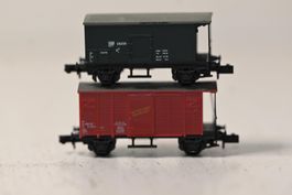 2 Güterwagen SBB Nostalgie Spur N ohne OVP Hersteller ?