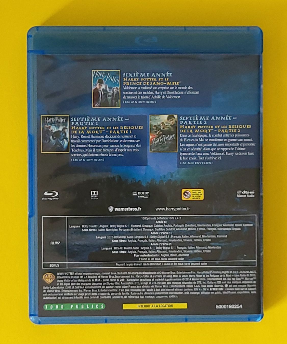 Tutti i DVDs: BLU-RAY - Harry Potter - L'intégrale – Usato da Pully venduto da Stewoui 3