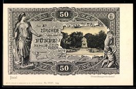 Zürich, Strassburgerdenkmal auf 50 Fran
