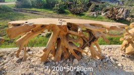 Bartisch Theke Bar Tisch Gartentisch Teak Holztisch Anrichte