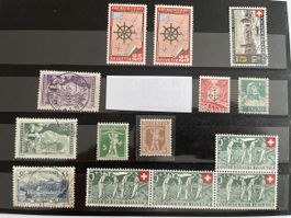 Teuert Abart Marken  inkl. DII 23 Flehldruck grosse farbloss