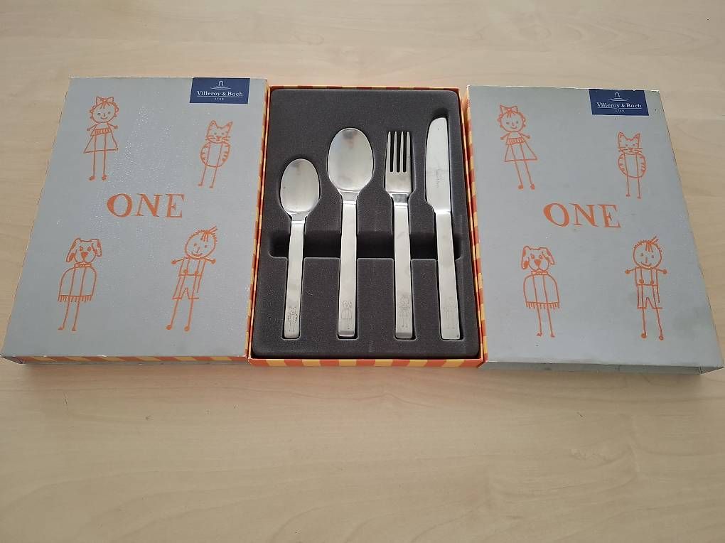 Villeroy & Boch Set di posate: Villeroy & Boch Kinderbesteck One 2 Sets – Usato da Männedorf venduto da Einhornmama 2