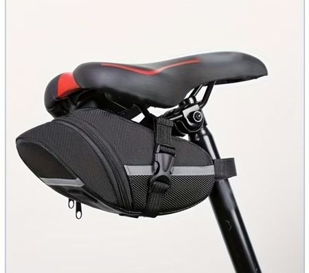 Fahrrad Satteltasche Schwarz Wasserdicht Reflektierend 