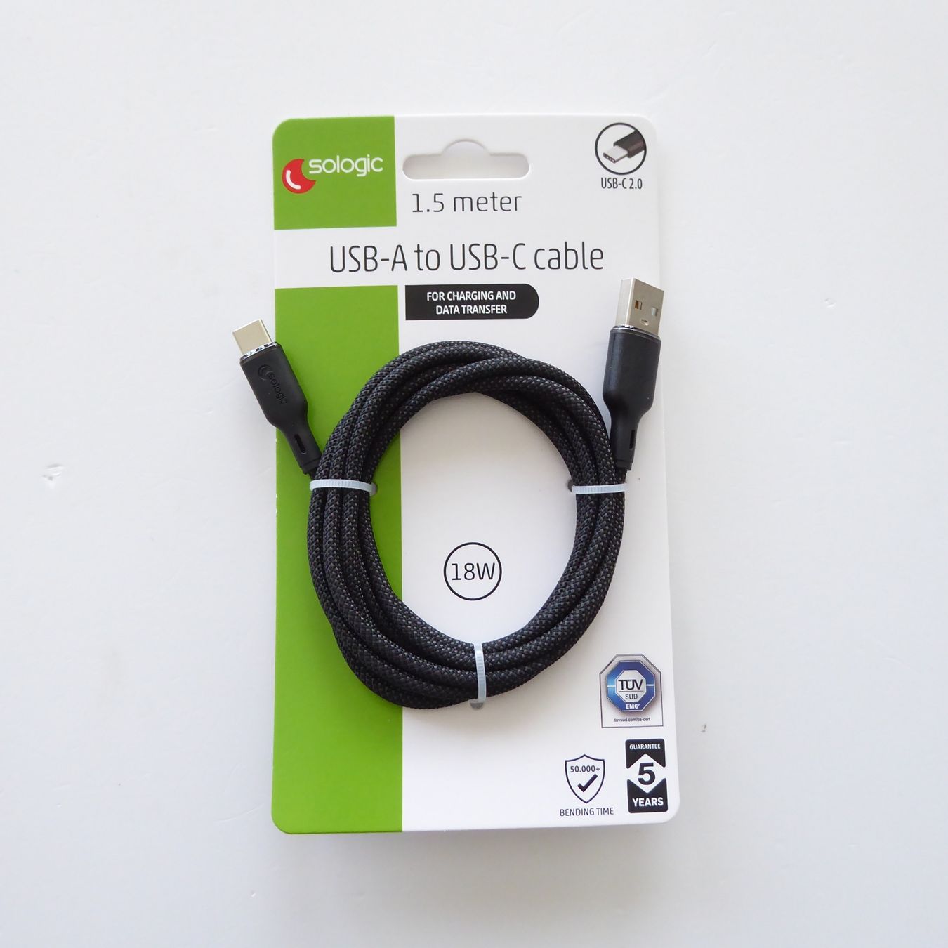 Cavi: USB-A to USB-C Kabel - 1.5m - USB-C2.0 – Nuovo e nell'imballaggio originale da Basel venduto da Kunterbunt12