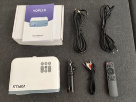 Voplls Mini Projector with Accessories, Used 2 times
