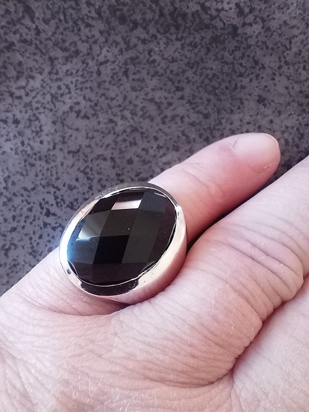Anelli: Toller Statement Ring Silber 925 Onyx Grösse 52 – Usato da Luzern venduto da _gluecksfund_ 7
