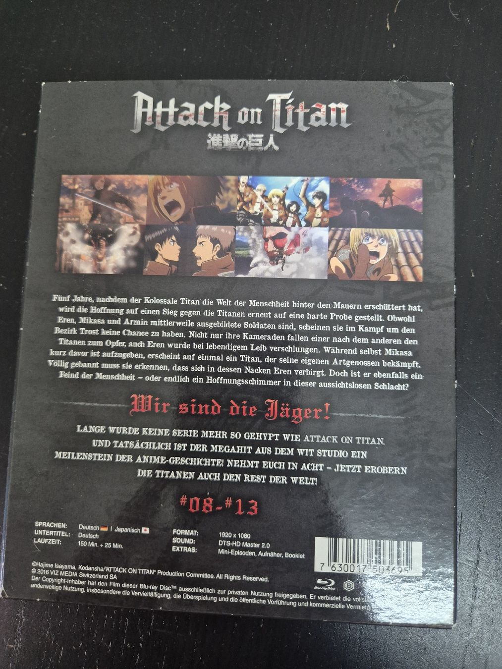 Tutti i DVDs: Attack on Titan Blu-ray Box #08-13 – Usato da Wald ZH venduto da _Hotarubi_ 1