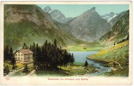 AK Seealpsee mit Altmann und Säntis