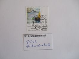 Voll Ort Ersttagsstempel aus 5443 Niederrohrdorf