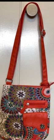 Sac bandoulière coloré motif ethnique, idéal pour l'été neuf