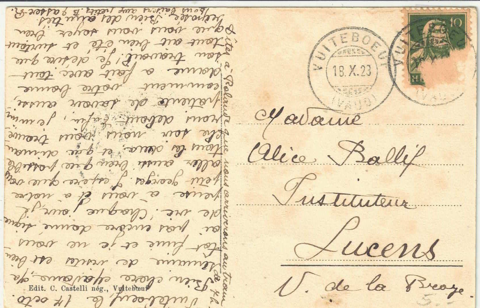 Cartes postales: Vuiteboeuf - Vue generale – D'occasion à Ettingen par Kartenplanet 1